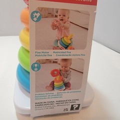 Fisher-Price Rock-a-Stack 6M+ Develops Fine Motor Problem Solving Baby Toy New