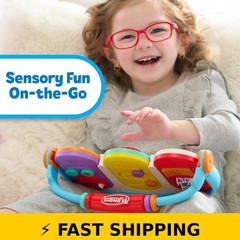 Playskool Flip & Fun Sensory Board Toy for Toddlers, 4-Piece Set