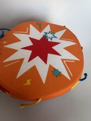 MELISSA AND DOUG K’s Kids Colorful Musical Soft Cloth Bongo DRUMS Double Sided