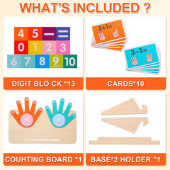 Montessori Toys for 3-5 Year Old, Educational Math Manipulatives Learning Toys f