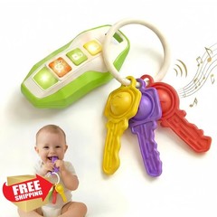 YINGZHIXING Toy Car Keys for Toddlers 1-3, Soft Silicone Baby Teething Toys w…