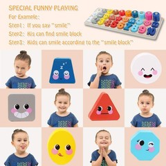 Wooden Montessori Toys for Kids, Toddler Number Puzzles Sorter Counting Shape…