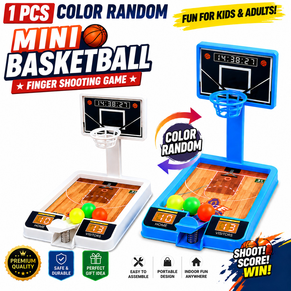 Mini Basketball Finger Shooting Board Game Desktop Table Sports Toy Kids Family