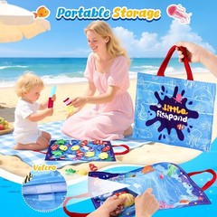 Montessori Toys for Toddlers, Preschool Learning Toys Cloth Fishing Games wit…