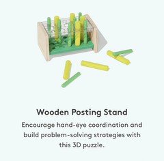 Lovevery Wooden Posting / Peg Stand | 22-24 months