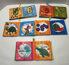 Dr. Rapeti And Teytoy Soft Baby Book Bundle Numbers, Sea World, Animals, Fruits