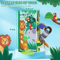 BBWOO Soft Baby Book Toy – Newborn Boy Girl Shower Gift – Tummy Medium, Green