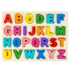 Alphabet Puzzles Wooden Puzzles for Toddlers Toy, Shape ABC Puzzle Alphabet L…