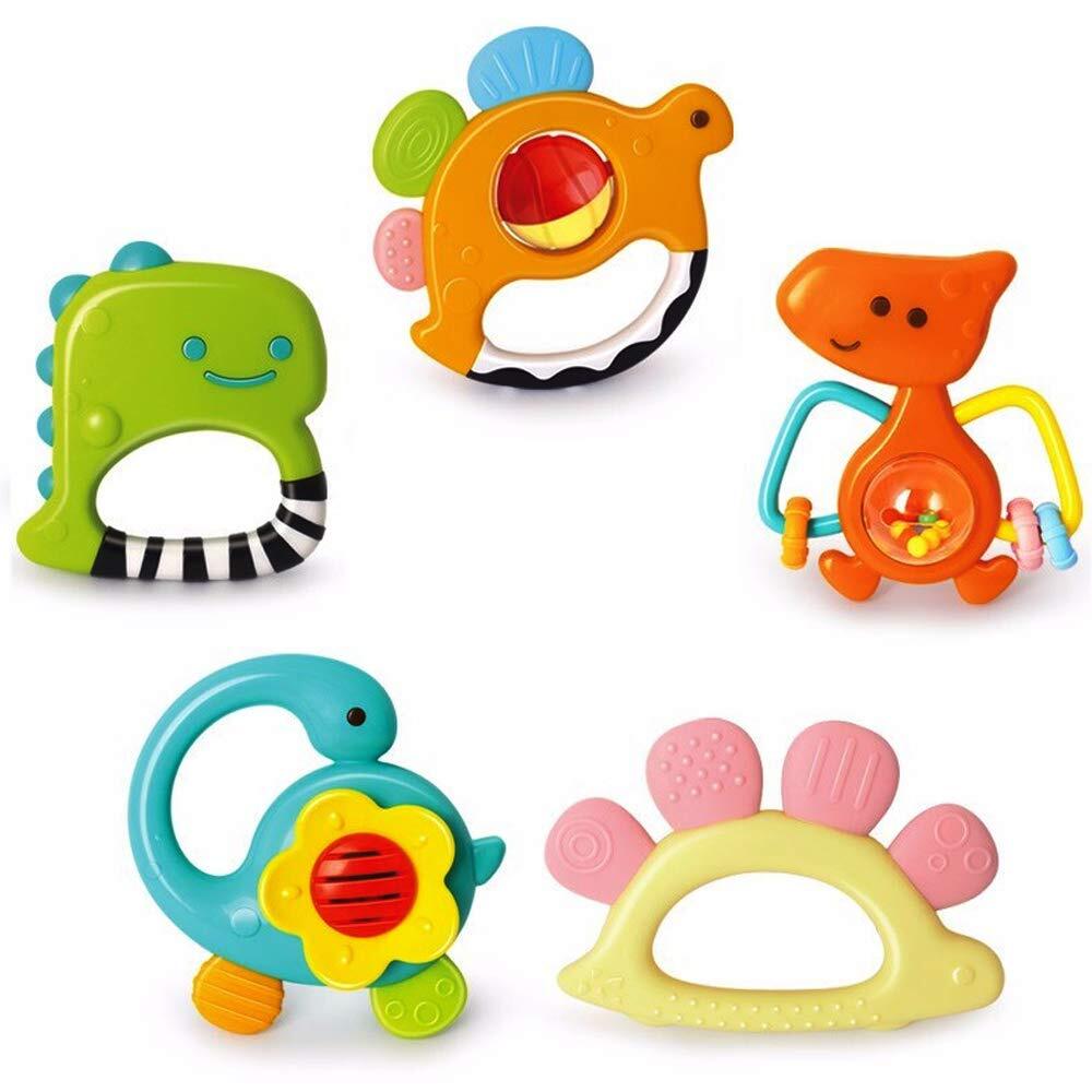 Baby Rattle and Teether Set Musical Early Educational Toys for Infants