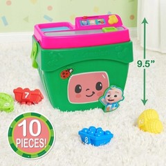 CoComelon Veggie Fun Learning Basket Play Food Checkout Counter Music & Sounds!