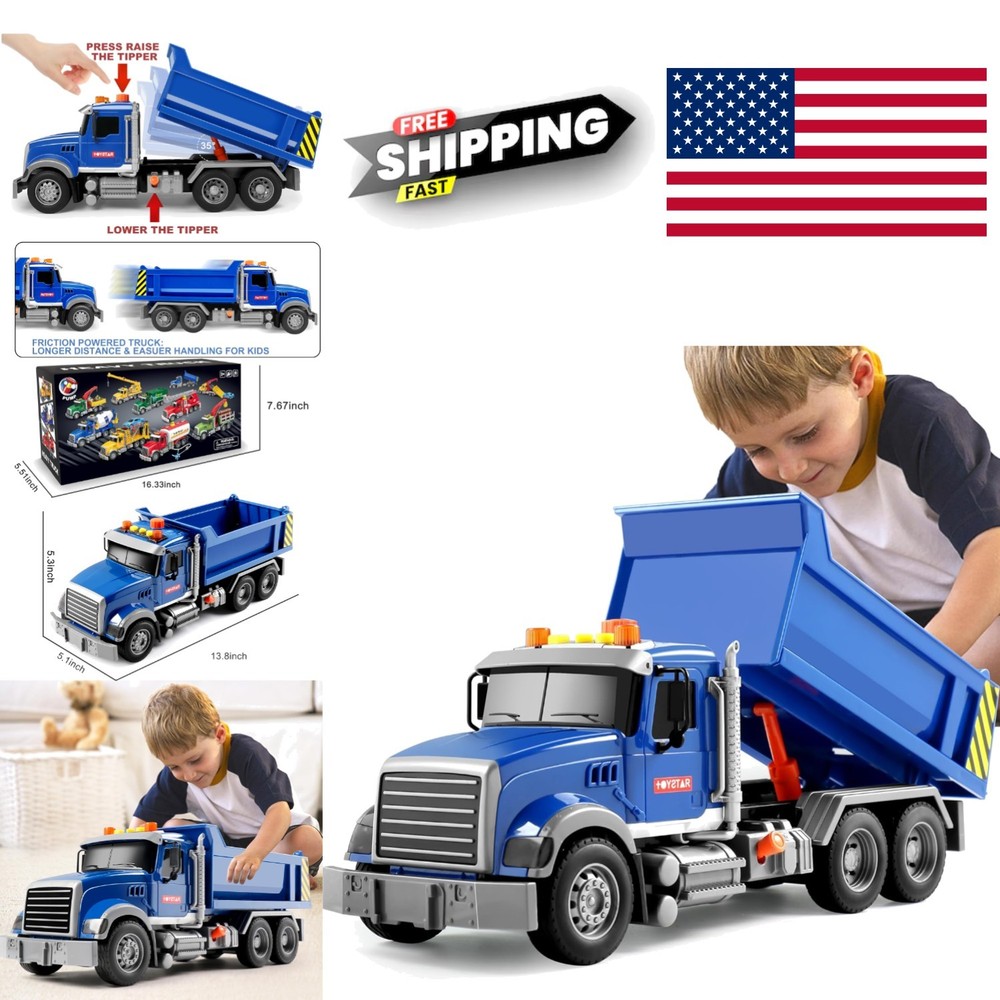 Safe Toddler Truck Toy for Boys with Manual Operation and Portable Design