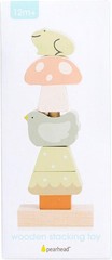 Woodland Wooden Stacking Toy, Interactive Stackable Montessori Learning Toy, Bui