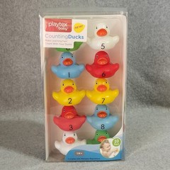 Playtex Baby Counting Ducks 10 Pack Bath Toy Learning Educational Numbers New