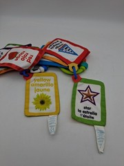 2 Baby Einstein Take Along Discovery Cards Clip-on Crinkle Teether ABC’s & 123’s