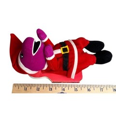 Barney We Wish You A Merry Christmas Plush Board Book 1999 Toy Stuffed Retro