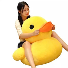 Big Yellow Duck Mini Plush Toy Soft Cartoon Stuffed Animal Kid Birthday Gift New