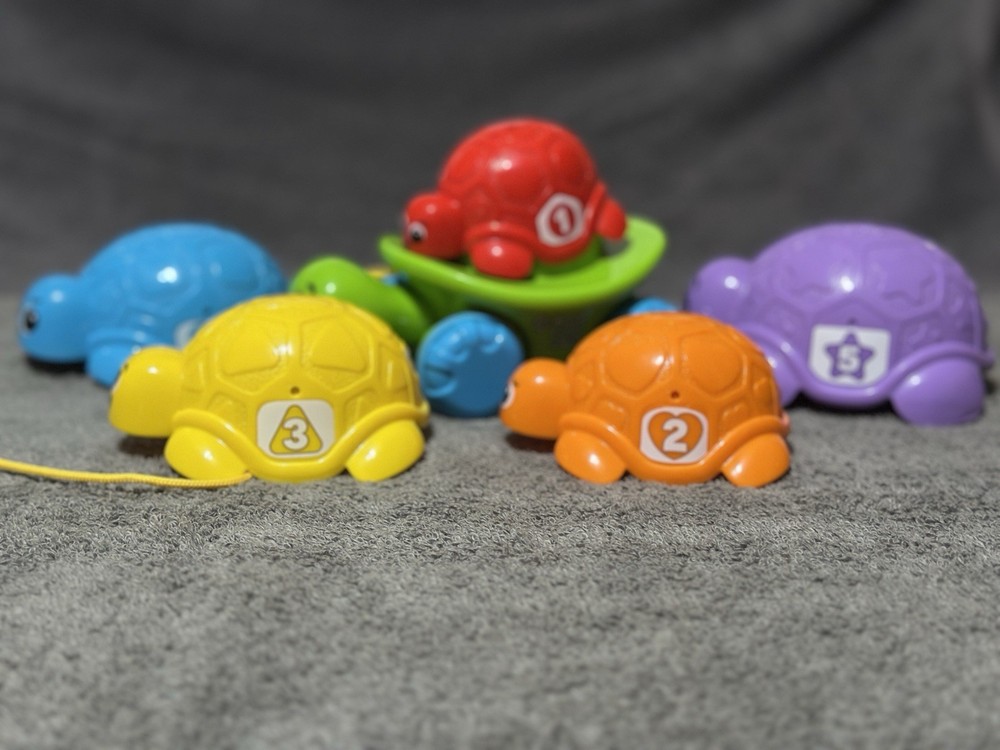 LeapFrog Nest & Count Turtle Tower Stacking Toy Multicolor Numbers Motor Skills