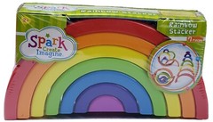 Spark Create Imagine Rainbow Stacker Set Building Toy NEW