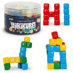 StickiKubes, Mini Stacking Cubes that Stick to Anything, Non Toxic Kid Safe S…