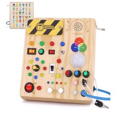Montessori Busy Board LED Sensory Toy for Toddlers 1-3 Learning Board (NEW)