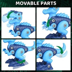 3PCS Dinosaur Toys for Kids 3-5, STEM Take Apart Dinosaur Toys, Educational