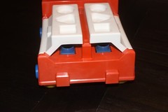 Johnson & Johnson Shape Sorter Fire Truck Pull Toy Complete Set Vintage