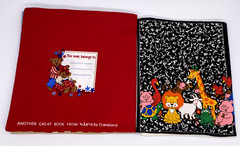 Handmade Yankee Doodle Song Book Fabric Teacher’s Pet Books Read USA Cloth VTG