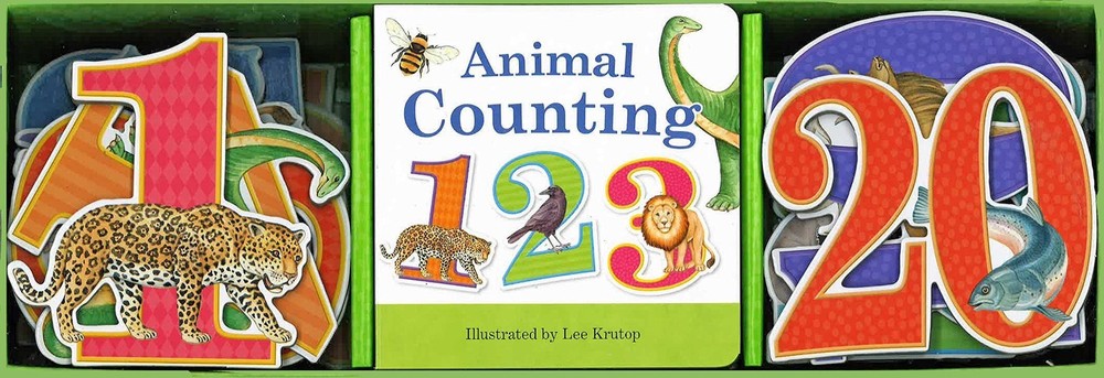 Animal Counting Book and Learning Play Set Wall Frieze 26 Piece Toys