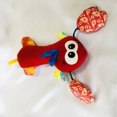 Infantino Sea Life Octopus Drum Plush Musical Instruments Baby Toy Rattle Y2K