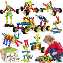 Kids STEM Building Toys for 3 4 5 6 7 8+ Year Old Boy Girl Birthday Gift, 186…