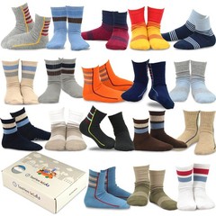TeeHee Little Boys and Toddlers Casual Sports Novelty Cotton Crew Socks 18 Pa…