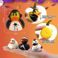Halloween Ducks for Jeeps – 36Pcs Bulk Rubber 2 inch, Multicolored