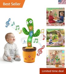 Dancing Talking Cactus Baby Toys Interactive Toy Repeating Records What You S…