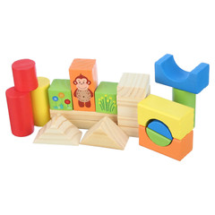 WOODEN BUILDING BLOCKS 150 Pieces, Baby and Toddler Toys