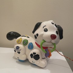 VTech Pull and Sing Puppy Dalmatian Infant Toy 6-36 Months Tested And Working *