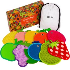 Sensory Mats, Fruit Shaped, Assorted Textured Sensory Tiles for and Autistic …