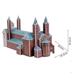 Speyer Cathedral 3D Paper Puzzle DIY Toy Germany Church birthday gift