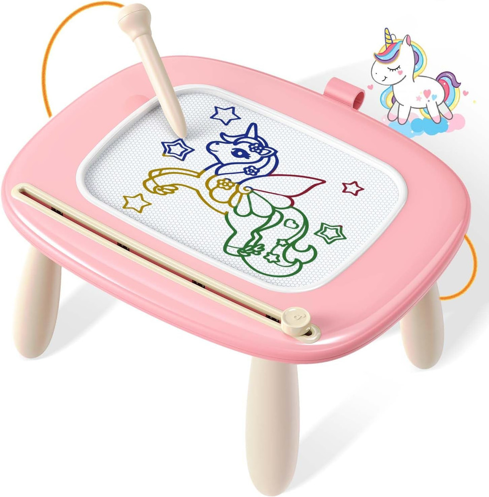 Magnetic Drawing Board, Toddler Girl Toys for 1-3 Year Old, Doodle Board Learnin