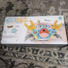 Crawling Crab Gear Set – Tummy Time Musical Crab Toy Stacking & Building Blocks