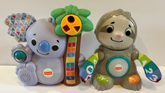 Fisher Price LINKIMALS Interactive Toys Counting KOALA Smooth Moves SLOTH TESTED