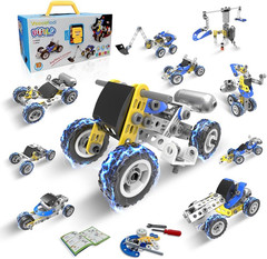 10 in 1 STEM Toys for 5 Year Old Boy, Building Toys for Kids Ages 4-8 5-7 6-8, S
