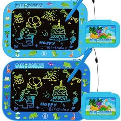 2Pack LCD Writing Tablet for Kids,10Inch Colorful Reusable Light&darkblue-10in
