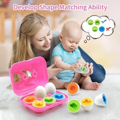Toddler Toys Easter Eggs Learning Montessori Toys for 1 2 3 Year Old Girl Boy…