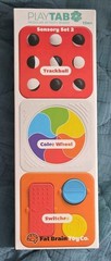 Fat Brain Toy Co. PlayTab Modular Activity Board Sensory Set 2 Trackball