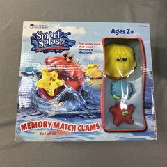 Learning Resources Smart Splash Lot Memory Clams, Letter Clams, Number Ducks NIB