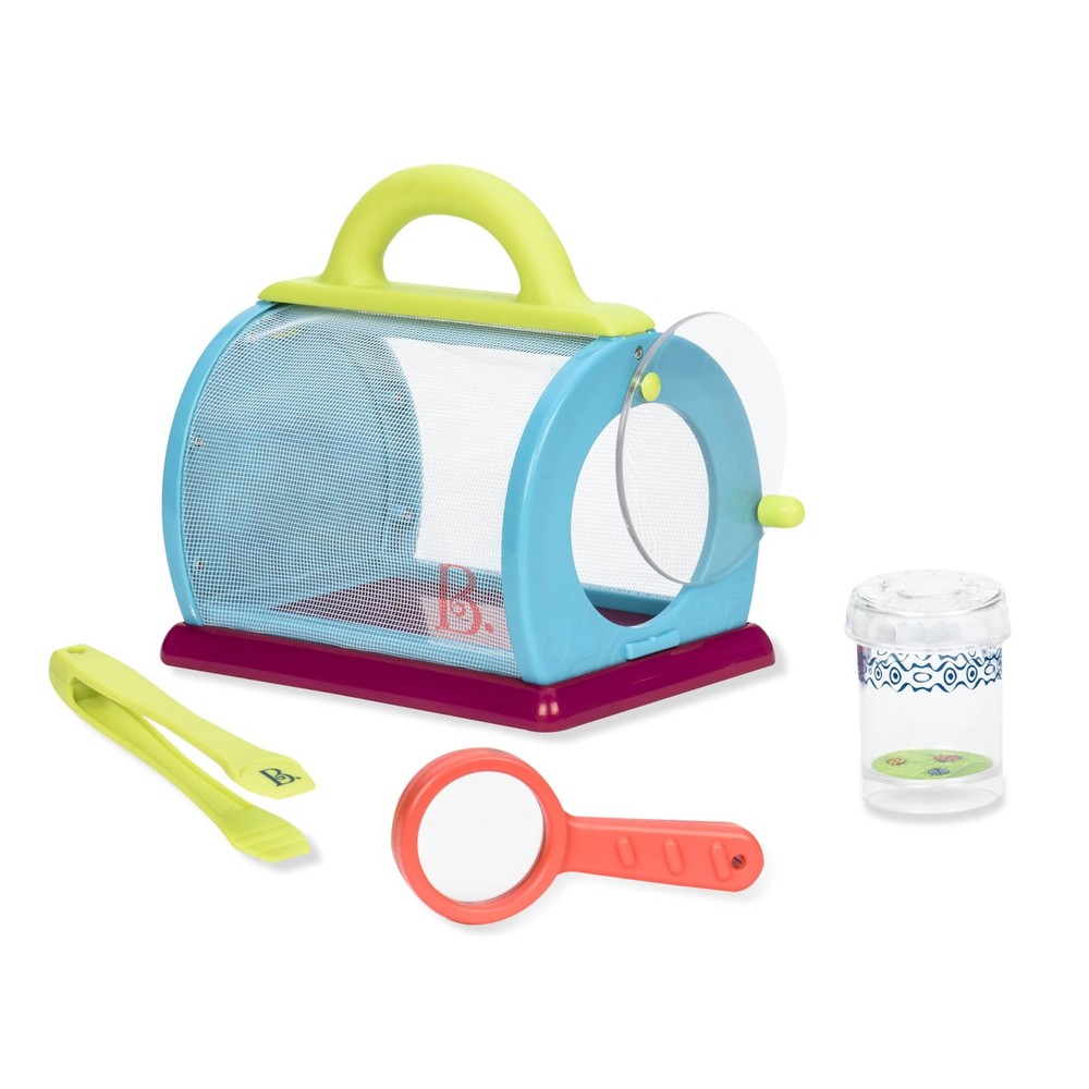 B. toys – Bug Bungalow Insect Catching Kit with Mesh Case, Medium, Multicolor