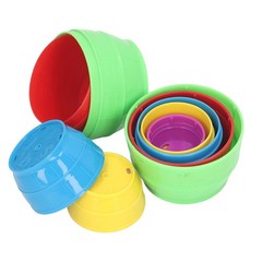 10pcs Kids Nesting Stacking Cups Brain Training Educational Interactive Stac