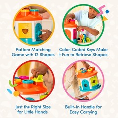 – Shape & Color Sorting Toy – Developmental Toy – Pattern Matching Game – Col…