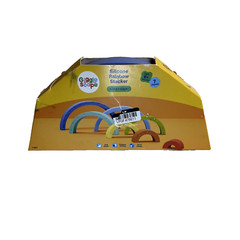 NEW Giggle Scape Silicone Rainbow Stacker, Soft And Flexible, Age 6 Months+