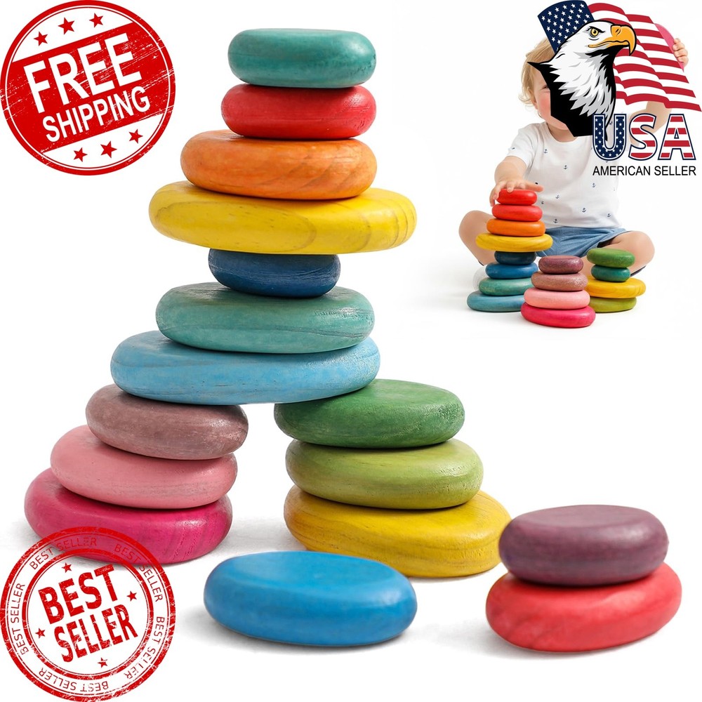 OESSUF Multicolor Stacking Rocks 16pc